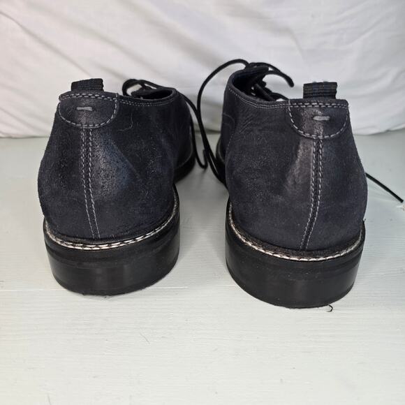 Cole Haan Frankland Grand Plain Toe Oxford Shoe Navy Nubuck Leather Size 11.5 - Picture 7 of 7